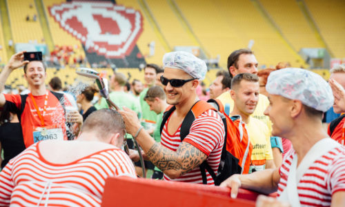 Rewe Team Challange - Lauf am 08.06.2016 im DD+V - Stadion in Dresden.  Foto: Oliver Killig