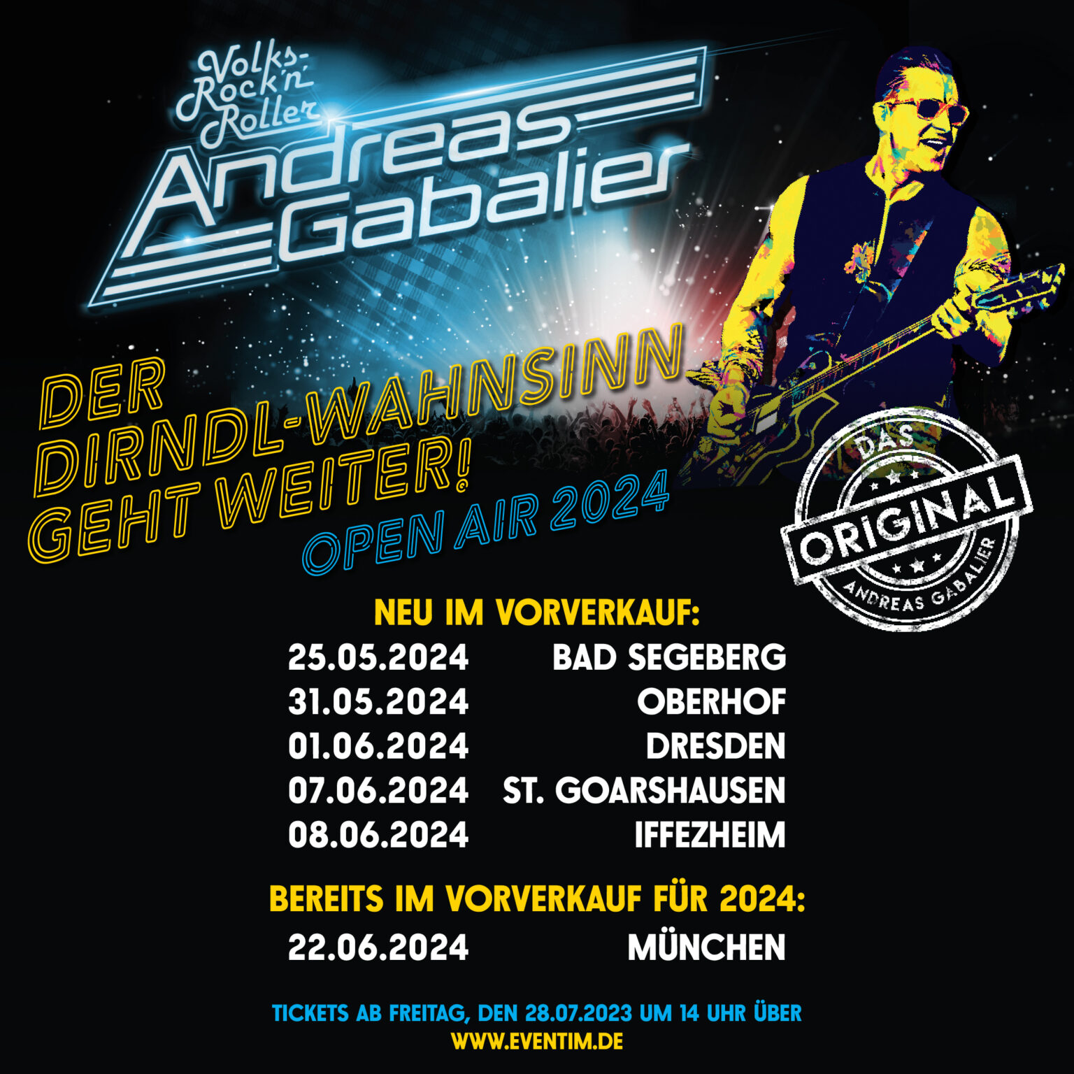 ANDREAS GABALIER "Der DirndlWahnsinn geht weiter! Open Air 2025
